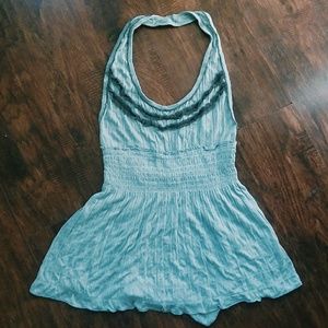 Blue Free People halter tank